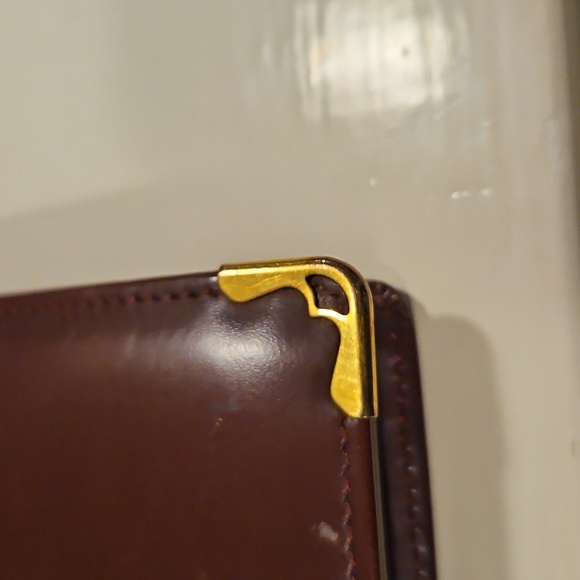 Cartier Burgundy Wallet with Gold Accents - Picture 5 of 9
